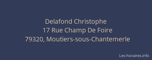 Delafond Christophe