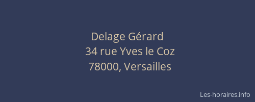 Delage Gérard