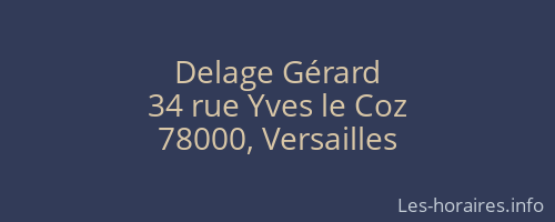 Delage Gérard