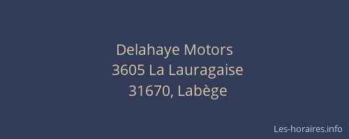 Delahaye Motors