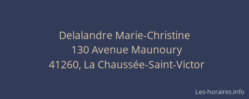 Delalandre Marie-Christine