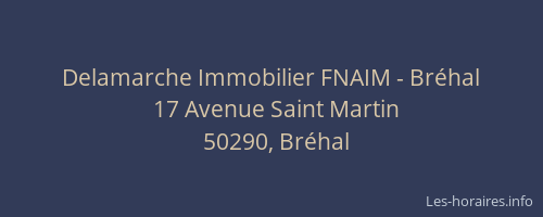 Delamarche Immobilier FNAIM - Br&eacute;hal