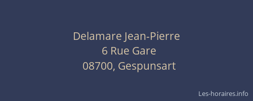Delamare Jean-Pierre