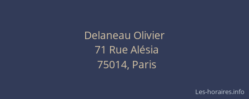 Delaneau Olivier