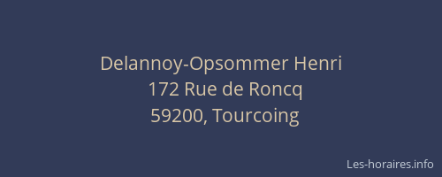Delannoy-Opsommer Henri