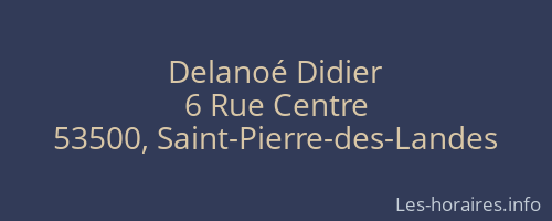 Delanoé Didier