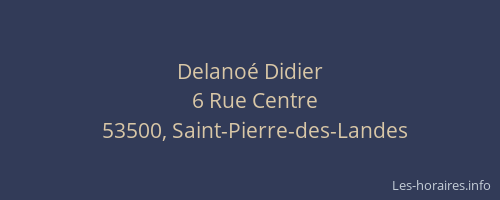 Delanoé Didier