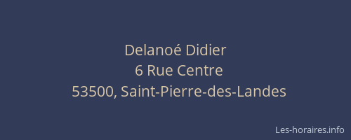 Delano&eacute; Didier