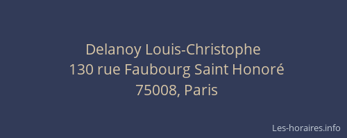 Delanoy Louis-Christophe