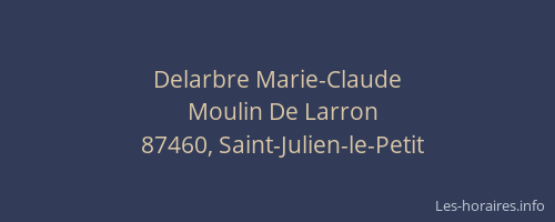 Delarbre Marie-Claude