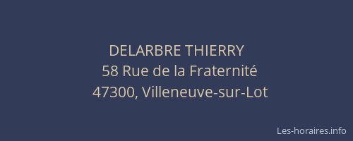 DELARBRE THIERRY