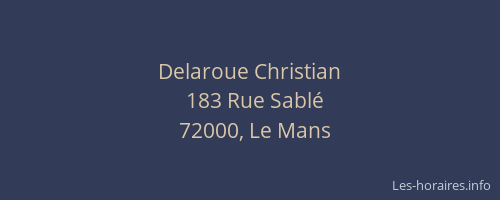 Delaroue Christian
