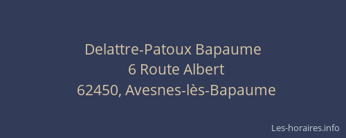 Delattre-Patoux Bapaume