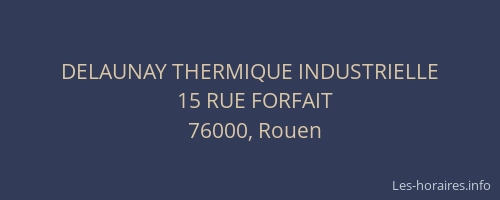 DELAUNAY THERMIQUE INDUSTRIELLE