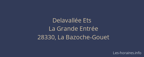 Delavall&eacute;e Ets
