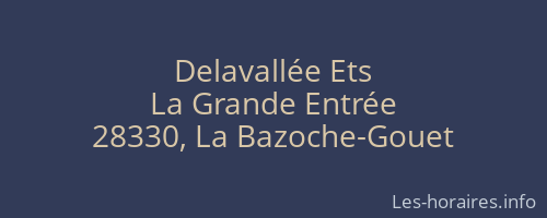 Delavallée Ets