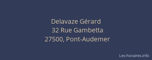 Delavaze Gérard