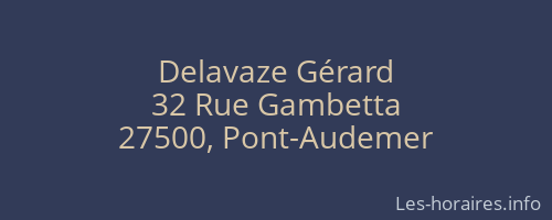 Delavaze Gérard