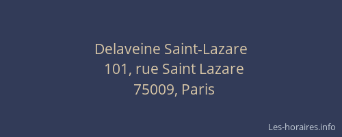 Delaveine Saint-Lazare