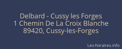 Delbard - Cussy les Forges