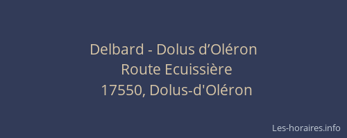Delbard - Dolus d’Oléron