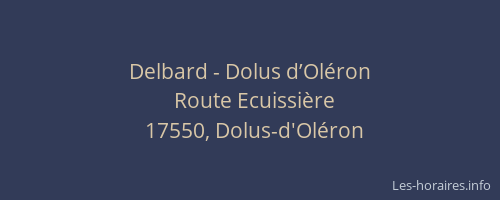Delbard - Dolus d’Ol&eacute;ron