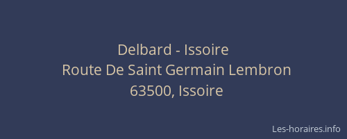 Delbard - Issoire