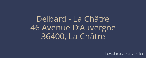 Delbard - La Châtre