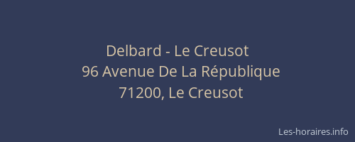 Delbard - Le Creusot