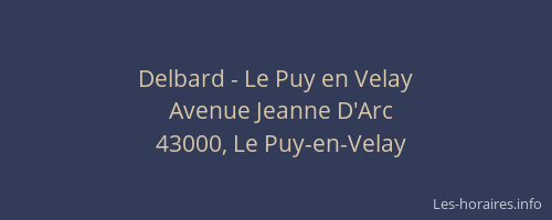 Delbard - Le Puy en Velay