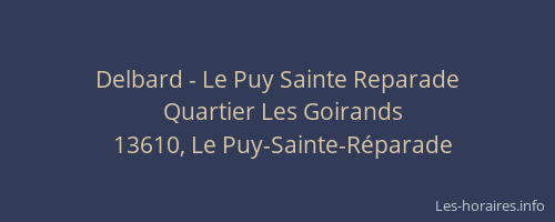 Delbard - Le Puy Sainte Reparade