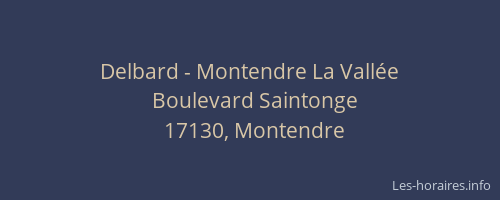 Delbard - Montendre La Vallée