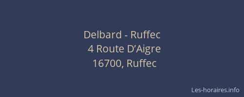 Delbard - Ruffec