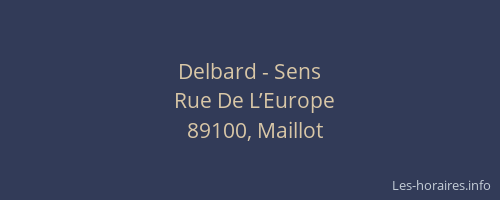 Delbard - Sens