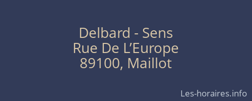 Delbard - Sens