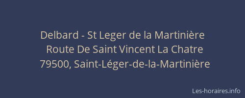 Delbard - St Leger de la Martinière