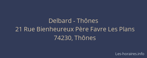 Delbard - Thônes