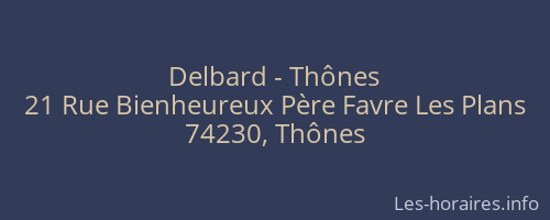 Delbard - Thônes