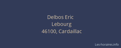 Delbos Eric
