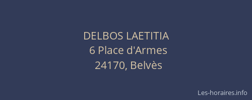 DELBOS LAETITIA