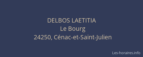DELBOS LAETITIA
