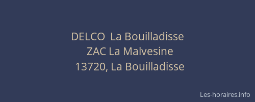 DELCO  La Bouilladisse