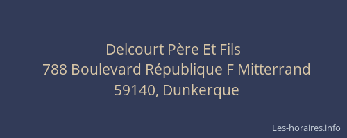 Delcourt Père Et Fils