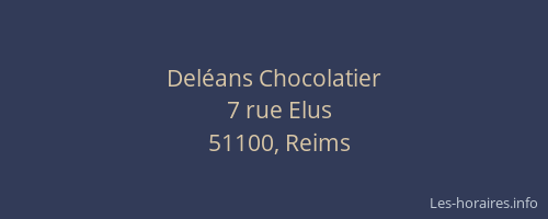 Deléans Chocolatier