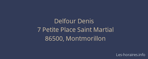 Delfour Denis