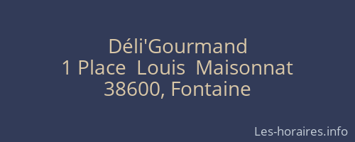 Déli'Gourmand