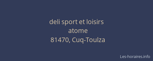 deli sport et loisirs
