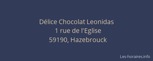 Délice Chocolat Leonidas