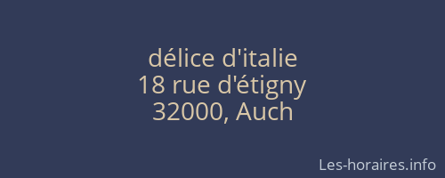 délice d'italie
