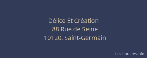 Délice Et Création